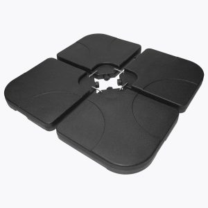 Set de 4 bases rellenables para Quitasol ovalado “Twins” 4.55×2.7M (P21)